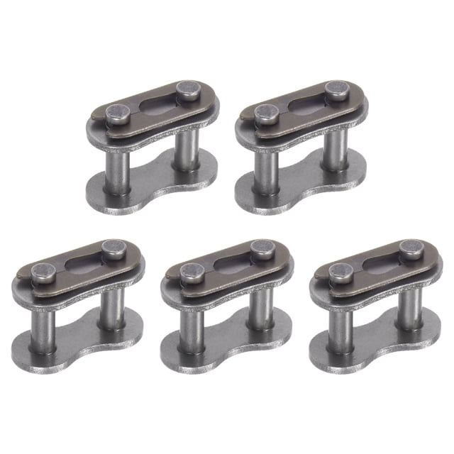 Uxcell 5Pack #40 Conector de Cadena Link Roller, Eslabones Divididos de Acero al Carbono de 1/2" Pitch para Cadena 08A