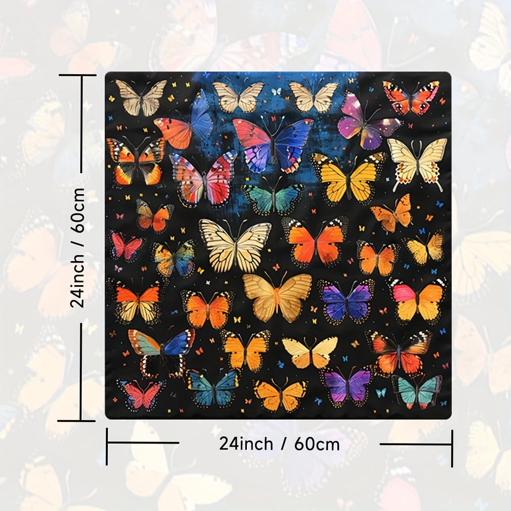 Butterfly Pattern, Washing Machine Dust Cover Mat, Kitchen Accessories, Non-Slip, For Laundry Bathroom Home Decor, Room Decor