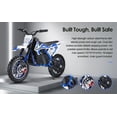 thumbnail image 5 of Dirt Bike, Kids Electric Motocross Bike, Off Road Mini Motorcycle, Electric Pocket Motorbike with High-Performance Motor and Battery, 10 Inch Tires-Blue, 5 of 9