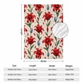thumbnail image 3 of Vibrant Lily Bud Red Micro Fleece Throw Blanket | Cozy Flannel 280gsm Ultra-Fuzzy, Leaf Petal Stem Design for Sofa Bed & Travel, Machine Washable, 3 of 9