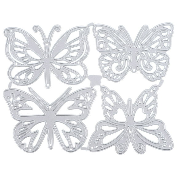 TOYMYTOY 4pcs Butterflies Metal Cutting Die DIY Making Die Cuts Carbon Steel Die Cut for Craft Scrapbooking