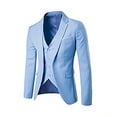 thumbnail image 3 of DPTALR Men's Suit Jacket + Vest + Suit Pants Three-piece Suit, 3 of 6
