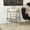 Gold 1 Shelf Solid Round 17" x 16" x 24", variant on DecMode 18" x 21" Black Metal Accent Table with Mirrored Glass Top, 1-Piece