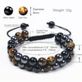 thumbnail image 5 of SUSHANG Natural Jade Bracelet Weaving 8Mm Pull Hand Adjustable String Natural Jade Bracelet Bracelets, 5 of 5