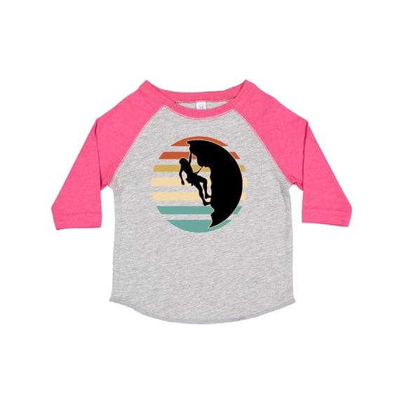 Inktastic Rock Climbing Mountain Climber Silhouette Boys or Girls Toddler T-Shirt