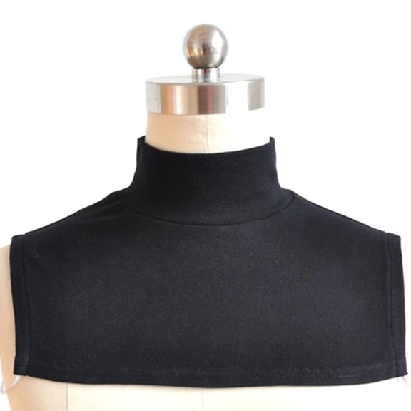Ywmsfl Women Men Winter Cotton Turtleneck Half Top Detachable Pullover False Fake Collar Simple Color Neck Warmer