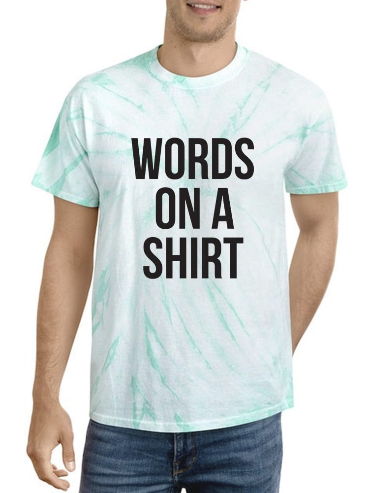 how to tie dye words on a shirt