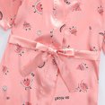 thumbnail image 5 of LYMAYTER 1-7Y Toddler Girls Silky Satin Kimono Robes Kids Baby Floral Short Bathrobes for Wedding Birthday Party Spa, 5 of 10