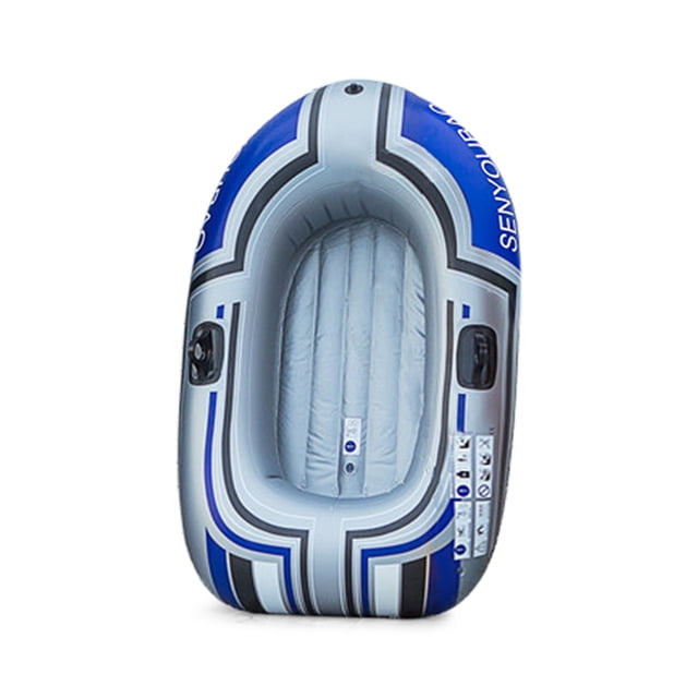 Graflsoa Durable PVC Inflatable Fishing Boat, Foldable Kayak with 100kg Capacity, 1.5m Lightweight Design for Easy Transport and Storage