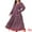 Dark Red, variant on DARING DIVA Plus Size Polka Dots Long Maxi Lantern Sleeve Dress 1X Khaki