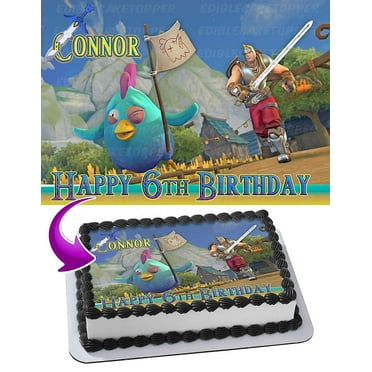 Realm Royale - Edible Cake Topper - 11.7 x 17.5 Inches 1/2 Sheet rectangular