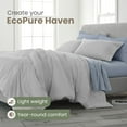 thumbnail image 2 of Martex EcoPure 3-Piece Organic Cotton Light Grey Solid Comforter Set, King – Comfort Wash, 2 of 9