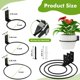 thumbnail image 3 of Juego de 12 anillos para macetas de 20 cm colgadores de plantas para pared ganchos de metal soportes para macetas interiores y exteriores patio, 3 of 8