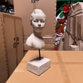 thumbnail image 4 of Diane Lady Stone Bust on Base Statue, 4 of 8