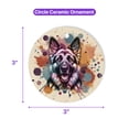 thumbnail image 5 of German Shepherd Portrait Watercolor Vintage Retro Styles Ceramic Round Ornament Alsatian Dog Lover Gifts Home Tree Decor - 00001, 5 of 5