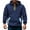 Navy, variant on Timoontee Men's Workwear Long Sleeve Hoodies Quarter Zip Tactical Pullover Sweatshirts Casual Fall Vintage Fashion Hooded Sweatshirts Solid Multi Pockets Tops Gray XL