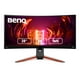 thumbnail image 1 of Monitor Gamer Curvo BenQ Mobiuz EX3410R 27 pulgadas 144hz WQHD FreeSync, 1 of 9