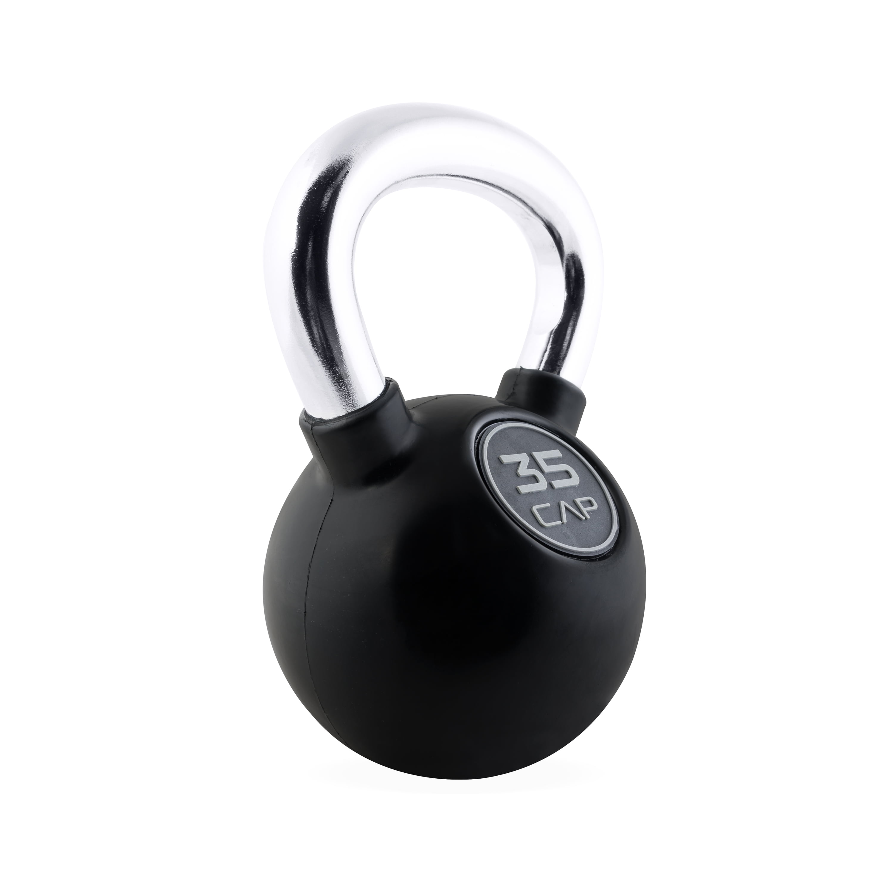 CAP Barbell Rubber Coated Kettlebell, 35lb, Single