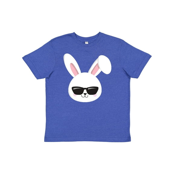 Inktastic Cute Bunny, White Bunny, Bunny Wearing Sunglasses Youth T-Shirt