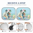 thumbnail image 6 of Naloa A Funny Little Dalmatian Puppy 2 Piece Foldable Car Sun Shades, Car Windshield Sunshade, Front Window Sunshade for Car, Truck, SUV - Small, 6 of 7