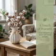 thumbnail image 4 of Unique Bargains Modern Ceramic Flower Vase for Centerpiece White 4.3"L x 4.3"W x 7.9"H, 4 of 5