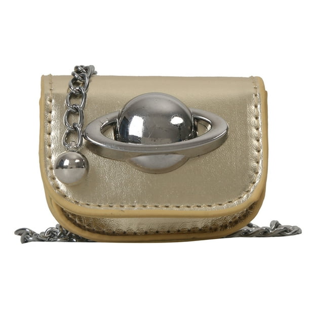 Bolso Bandolera Mini Cadena Hombro Cuero PU Con Planeta