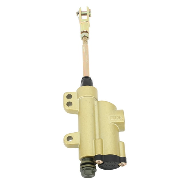 Brake Master Cylinder Assembly, Efficient Long Lasting Smooth Rear Brake Master Cylinder Precise for 110cc 125cc 140cc Dirt Pit Bike Black,Gold