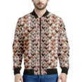 thumbnail image 3 of Chaqueta con cremallera y estampado de tinta de pollo vintage para hombre, abrigo con estampado 3D de animales, chaqueta informal con cremallera, sudadera de manga larga, 3 of 5