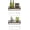 Brown, variant on Wall Mounted Wine Rack Set of 2 Wood Rustic Wine Bottle Glass Floating Shelves with Stemware Hanger Modern Plants Photos Wine Display Storage Holder for Kitchen Dining Room Bar, 17 Inch