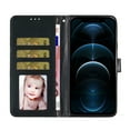 thumbnail image 4 of Compatible with iPhone 12 Sparkling Glitter Wallet Case with Card Pocket Flip Cover, 4 of 5