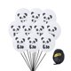 thumbnail image 1 of Juego de 11 globos de látex de 12 pulgadas con estampado de panda, globos de dibujos animados, decoración para el hogar, fiestas de cumpleaños (10 globos de panda + cinta negra), 1 of 7