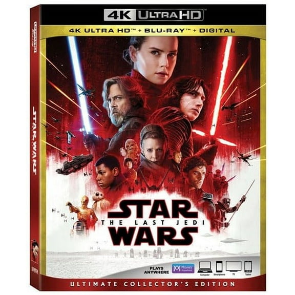 Star Wars: Episode VIII: The Last Jedi (4K Ultra HD   Blu-ray), Disney, Sci-Fi & Fantasy