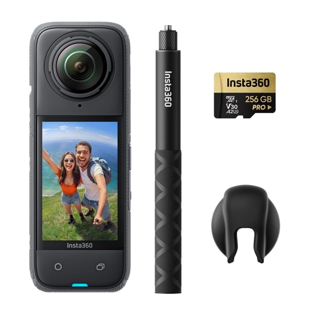 Cámara de acción 360 Insta360 X4 Get-Set 8K impermeable con acceso