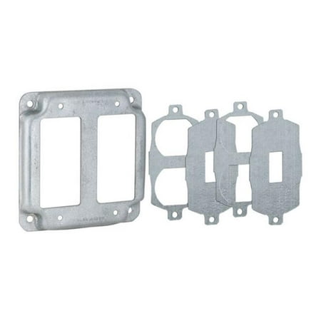 Raco  Square  Steel  2 gang Electrical Cover  For Residential and Light Commercial