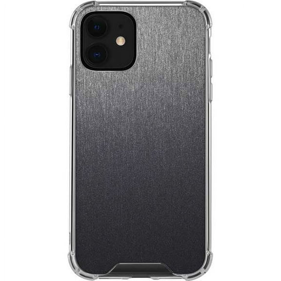 Skinit Textures Brushed Steel Texture iPhone 12 Clear Case