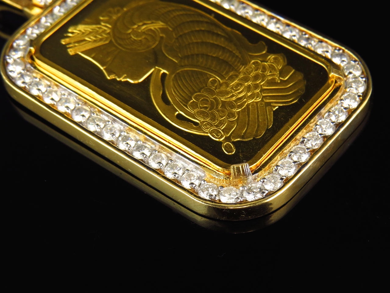 Custom OZ Pamp Suisse Pendant in 24K Yellow Gold Philippines Ubuy