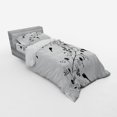 thumbnail image 3 of Ambesonne Black and White Bedding Set 4 Pcs, Curves Swirls Bird, Queen, Black White, 3 of 3
