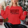 thumbnail image 3 of Christmas Trees Sweatshirt for Women Merry and Bright Christmas Shirts Xmas Holiday Party Long Sleeve Pullover Tops, 3 of 7