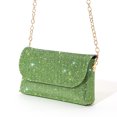 thumbnail image 3 of Bolsos Con Sobre Diamantes Imitación 2023 Minibolsos Noche Piel Sintética para Mujer (verde), 3 of 9