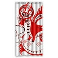 thumbnail image 1 of Cortina de ducha ABPHQTO Dragon chino Impermeable 90x180 cm, 1 of 2