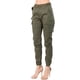 thumbnail image 5 of ICHUANYI Clearance Women's High Waist Jogger Cargo Solid Color Pants With Matching Belt(Army Green, S) ICHUANYI WER2023080904113, 5 of 6