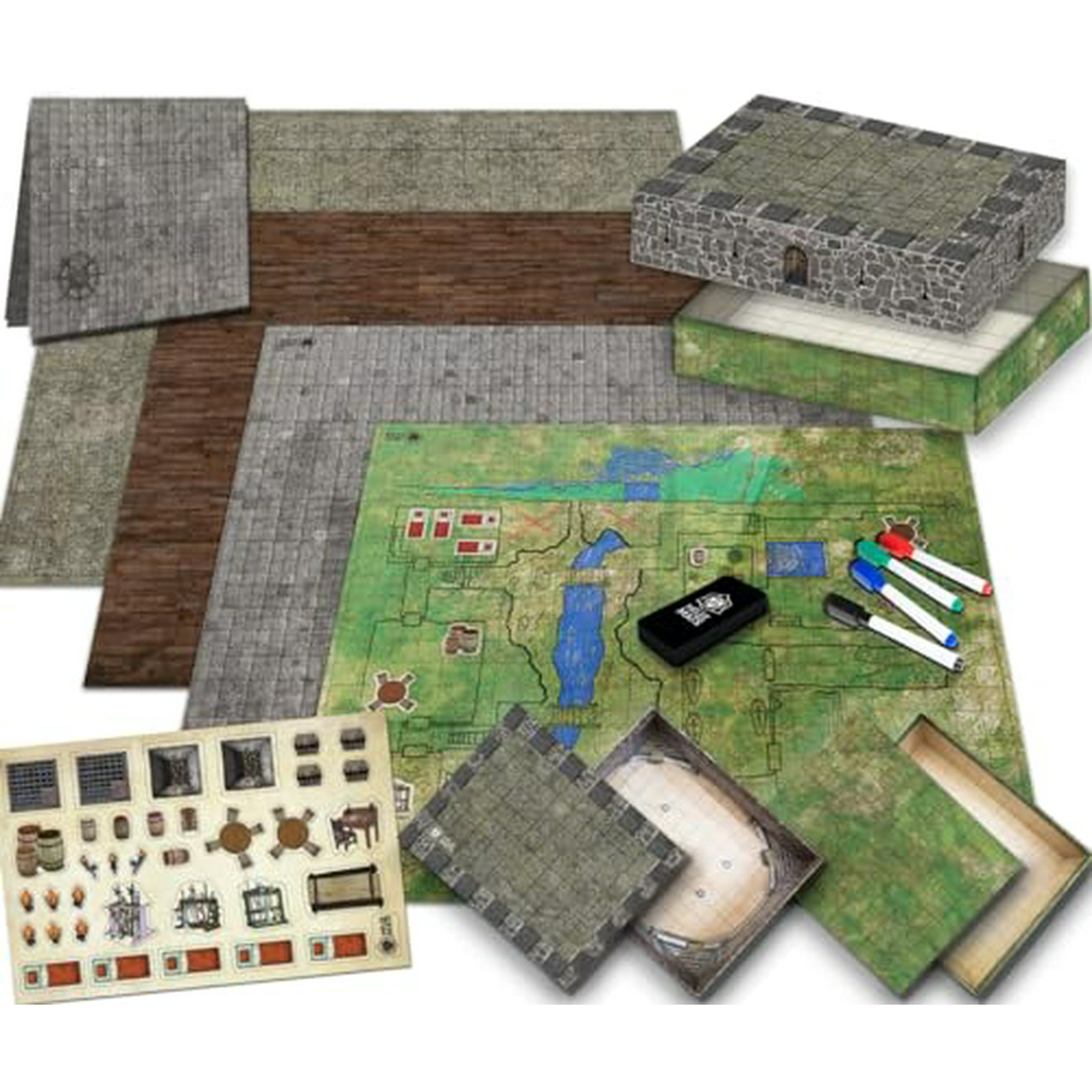 Melee Mats DND Map Starter Kit for Dungeons & Dragons Game - 22â