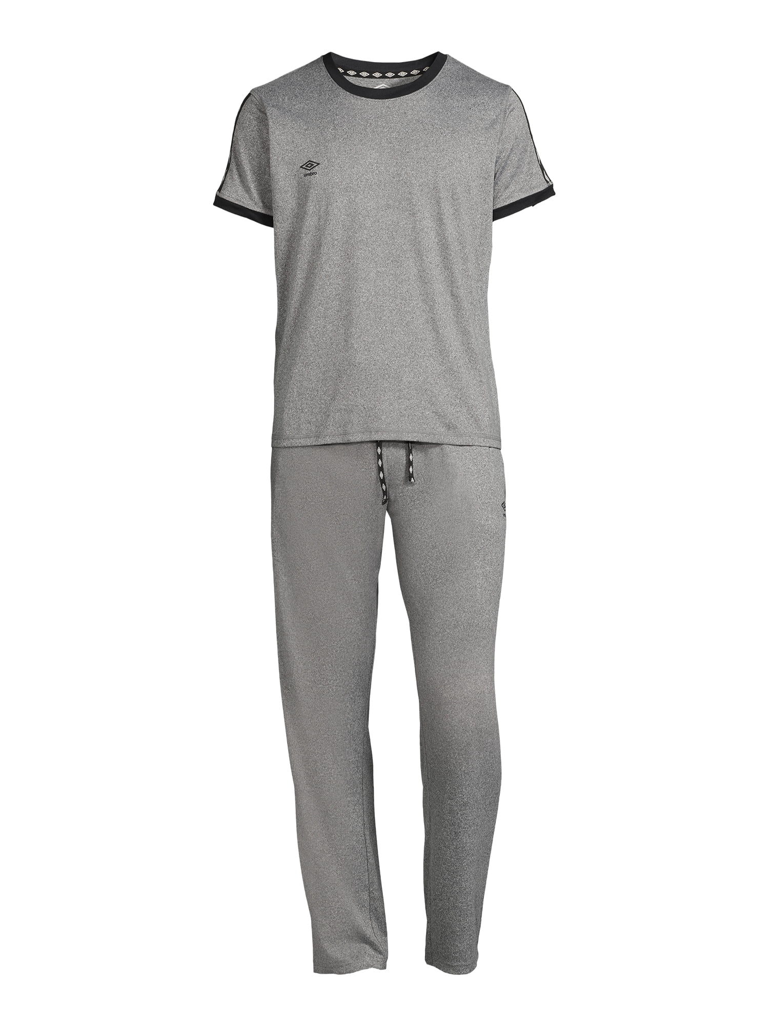 Umbro Men's Short Sleeve T-Shirt and Pants Lounge Set, 2-Piece