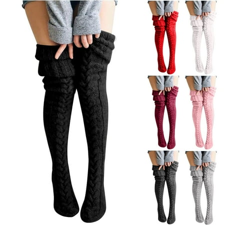 

BICOASU Christmas Women Cotton Socks Print Thicker Floor Socks Carpet Socks Gray 105cm