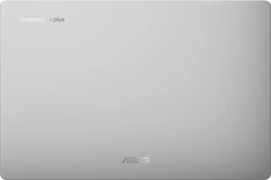 ASUS - CX14 14" FHD Chromebook Plus Laptop with Google AI - Intel Core 3 - 8GB Memory - 128GB eMMC - Misty Grey