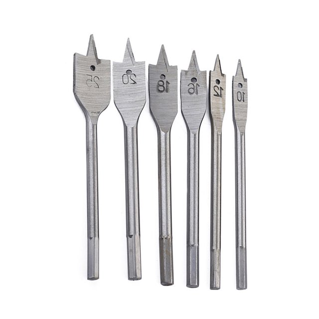 OUNONA 6Pcs Metal Spade Drill Bit Removal for Woodworkers woodworking tools and equipment
