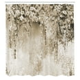 thumbnail image 3 of Ambesonne Flower Shower Curtain, Abstract Blossoms Florets, 69"Wx75"L, Warm Taupe, 3 of 3