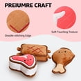 thumbnail image 4 of Max & Marlow Indestructible Plush Dog Chew Toy for Aggressive Chewers, Chicken, Beef, and Sandwich 3 Pack, 4 of 9