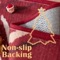 thumbnail image 5 of RUGKING Christmas Area Rug 6x9 Modern Geometric Lines Non Slip Thin Washable Rug Floor Cover Soft Rug Carpet for Living Room Bedroom Dining Room Red, 5 of 5