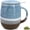 Pale Blue, variant on 13.5 OZ Large Tea Cup with Infuser and Lid, Reactive Glaze Tea Infuser Mug, Ceramic Loose Leaf Teacup for Brewing, Microwave & Dishwasher Safe, Pale Blue